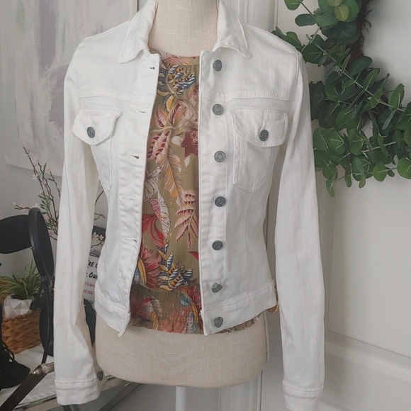 Kut from the Kloth Jackets & Blazers - Jean jacket, Kut from the Kloth, white, size XS